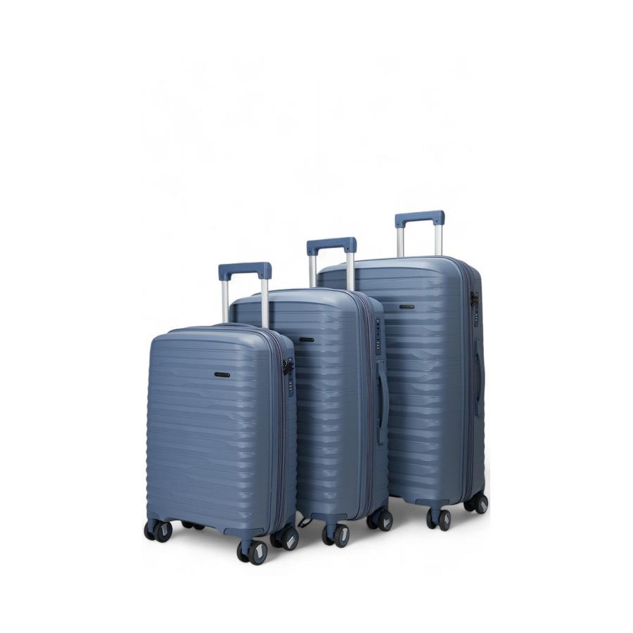 Nomad Discover 56cm, 65cm and 75cm Hardside Luggage Set Navy Navy