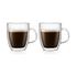 Bodum Bistro 300ml Double Wall Mugs (Set of 2) Transparent