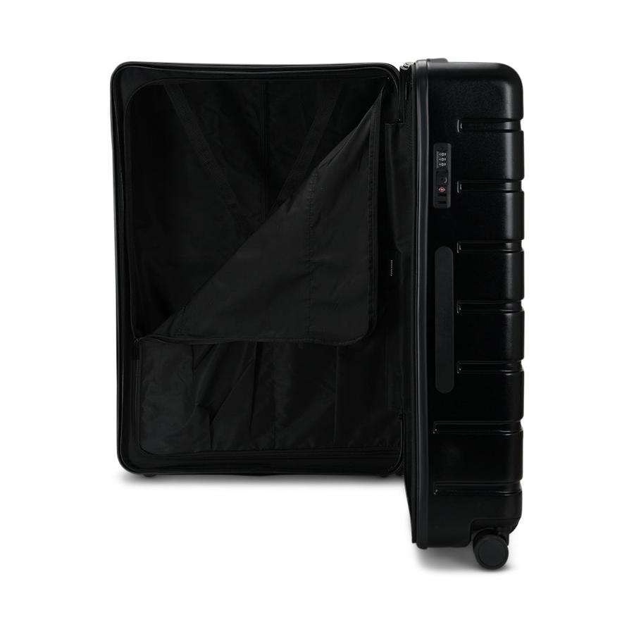 Explorer Arlo Pro 52cm Front Access, 65cm & 75cm Hardside Luggage Set Black Black