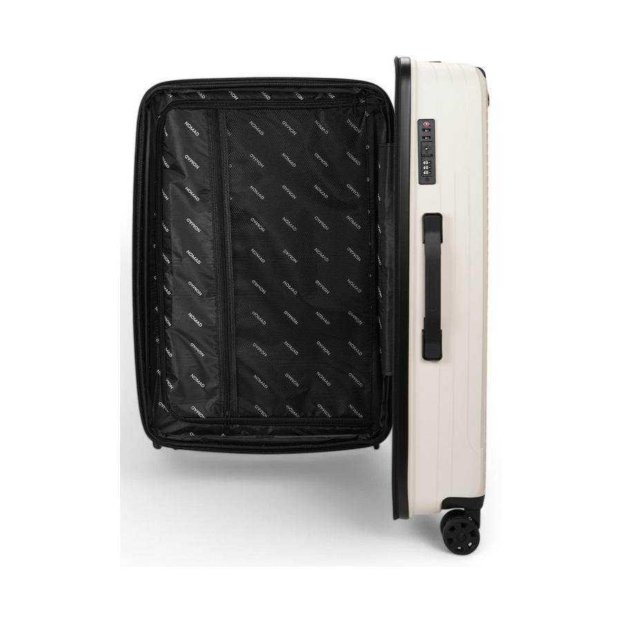 Nomad Venture 75cm Hardside Checked Suitcase White White