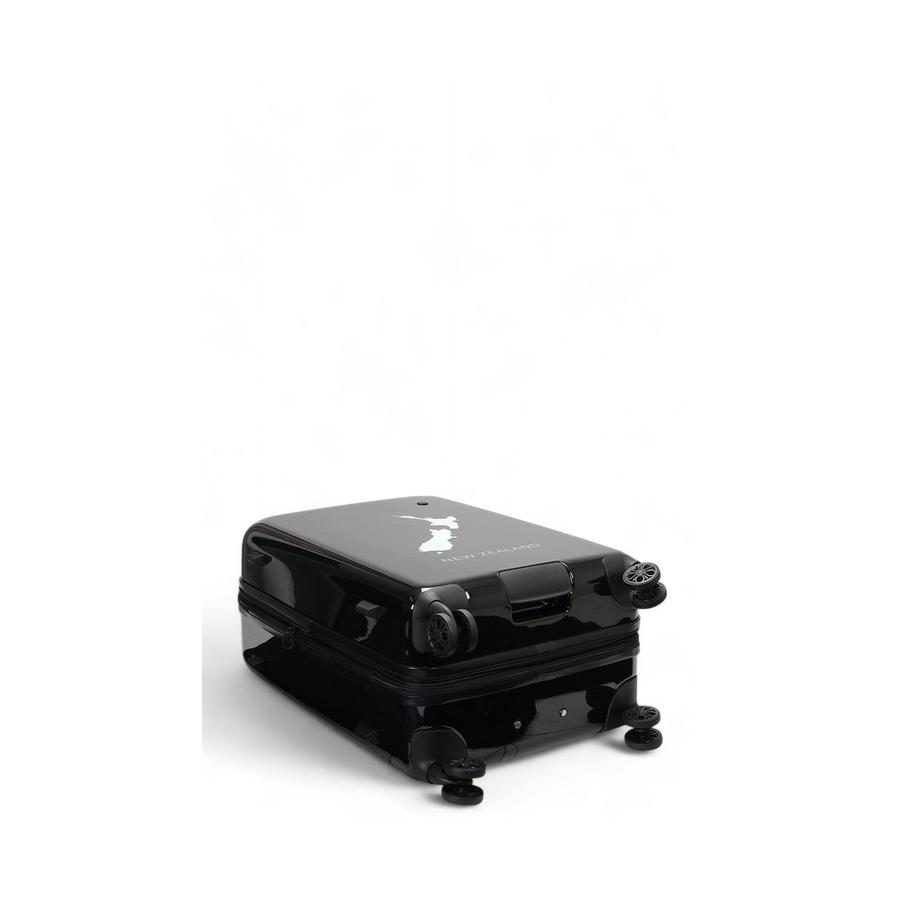 Caselite NZ Map 67cm Hardside Checked Suitcase Black Black