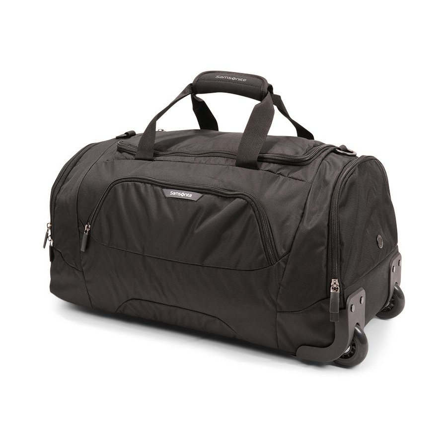 Samsonite Albi 55cm Wheeled Duffle Bag Black Black