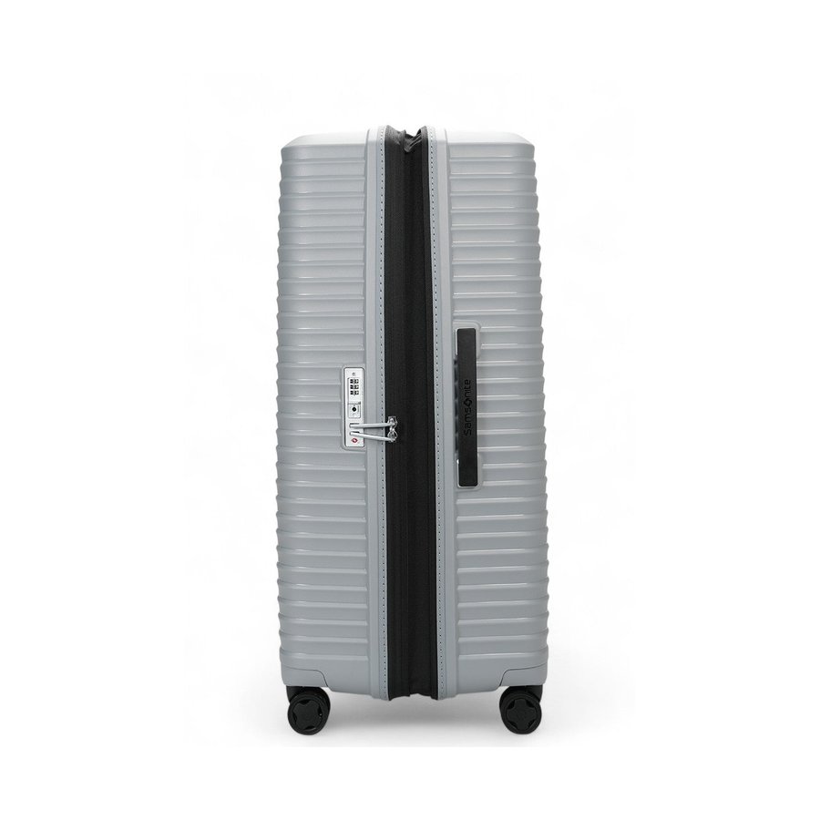 Samsonite Upscape 81cm Hardside Checked Suitcase Platinum Platinum
