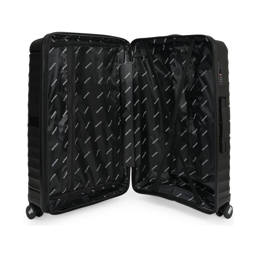 Nomad Aspire 75cm Hardside Checked Suitcase Black Black