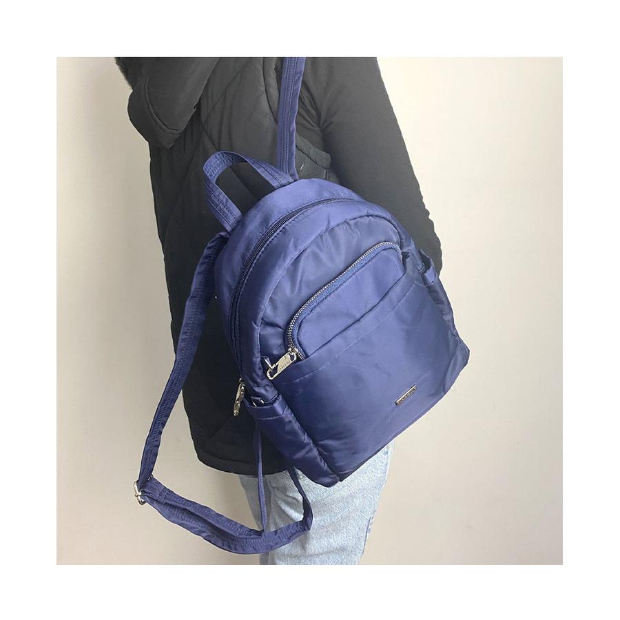 Pierre Cardin Mika Anti-Theft RFID Backpack Navy Navy