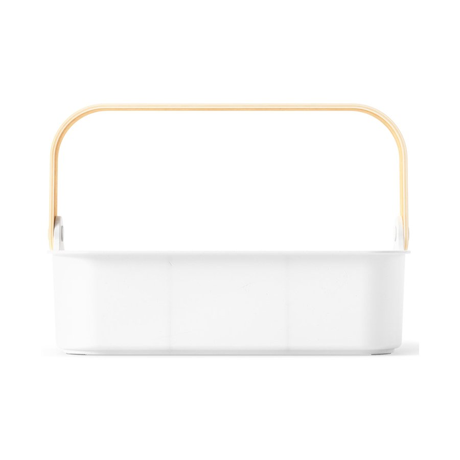 Umbra Bellwood Large Stackable Bin White/Natural White/Natural