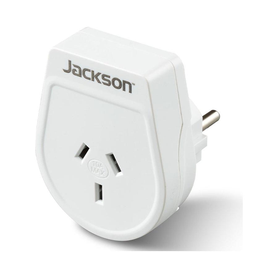 Jackson Outbound Slim Travel Adapter - EU & Bali White White