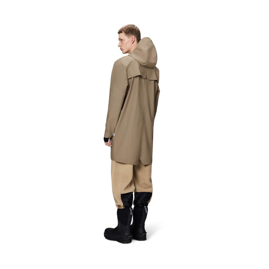 Rains Long Jacket Beige M