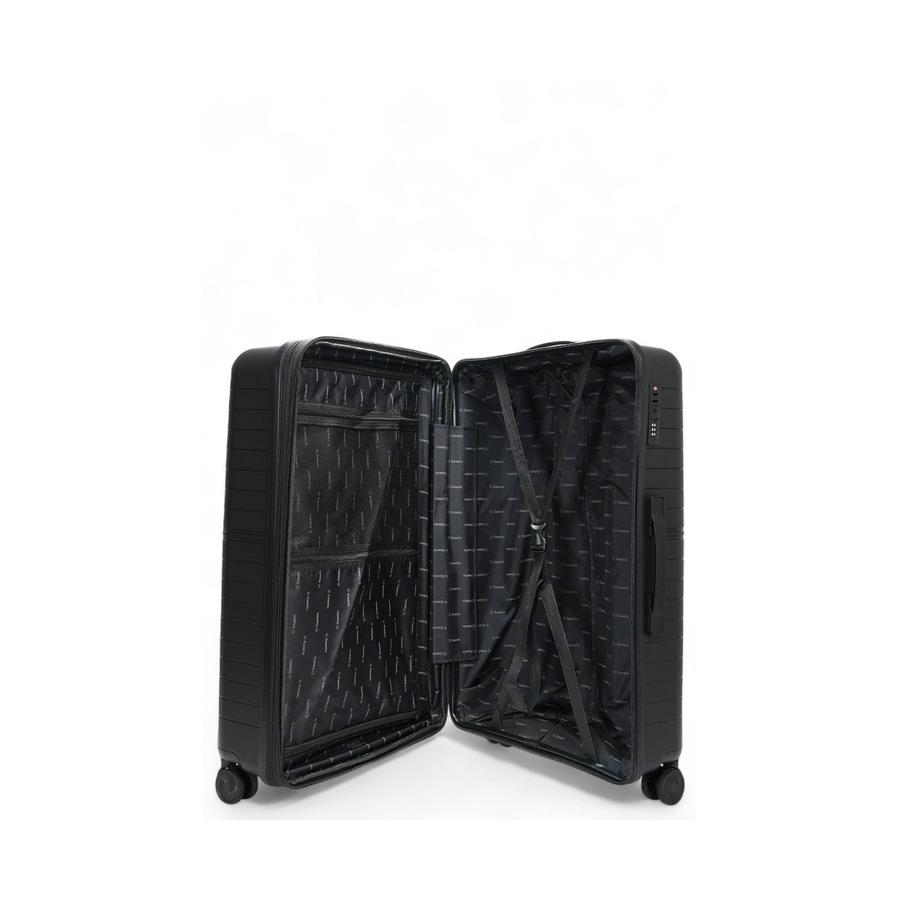 Caselite Summit 75cm Hardside Checked Suitcase Black Black