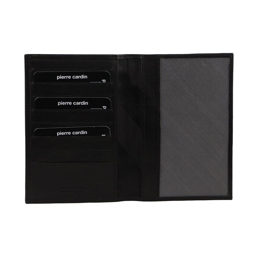 Pierre Cardin Landon Leather Travel/Passport Wallet Black Black