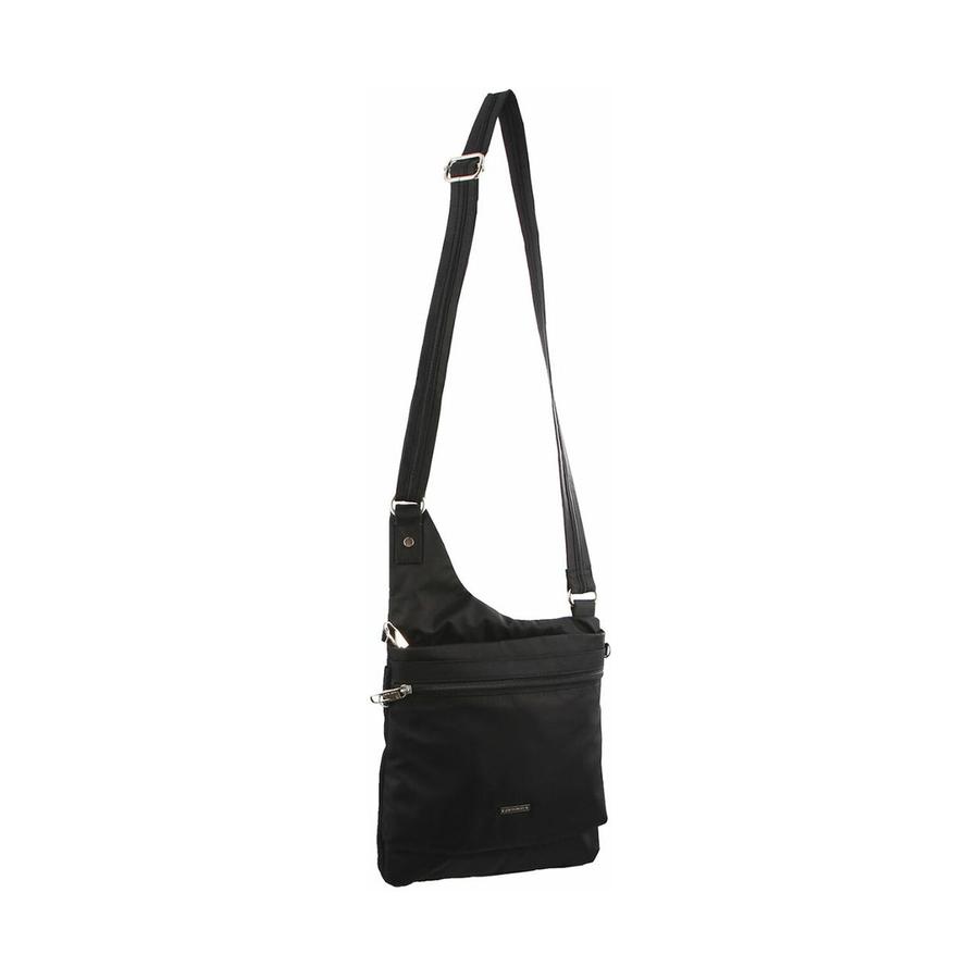 Pierre Cardin Munroe Anti-Theft Crossbody RFID Bag Black Black