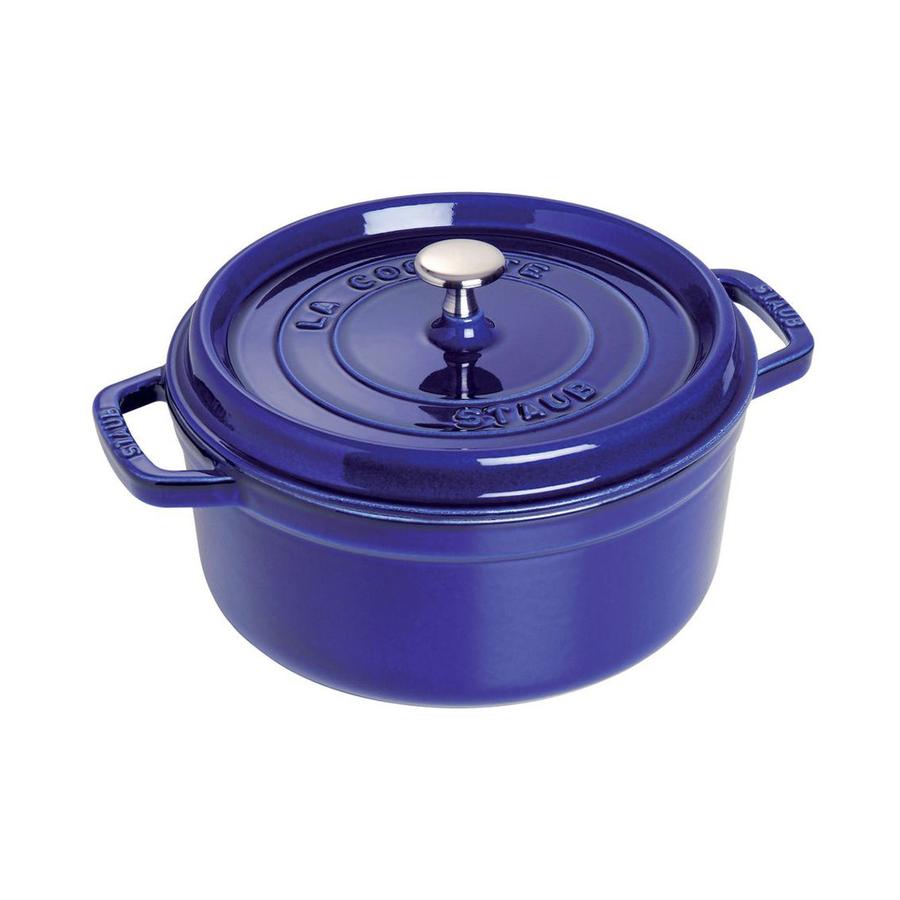 Staub 26cm (5.2L) Round Cocotte Marin Blue Marin Blue