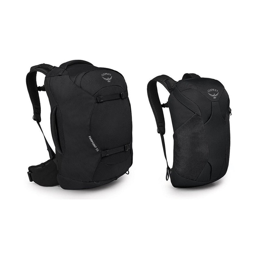 Osprey Farpoint 55 Men's Travel Pack Black Black