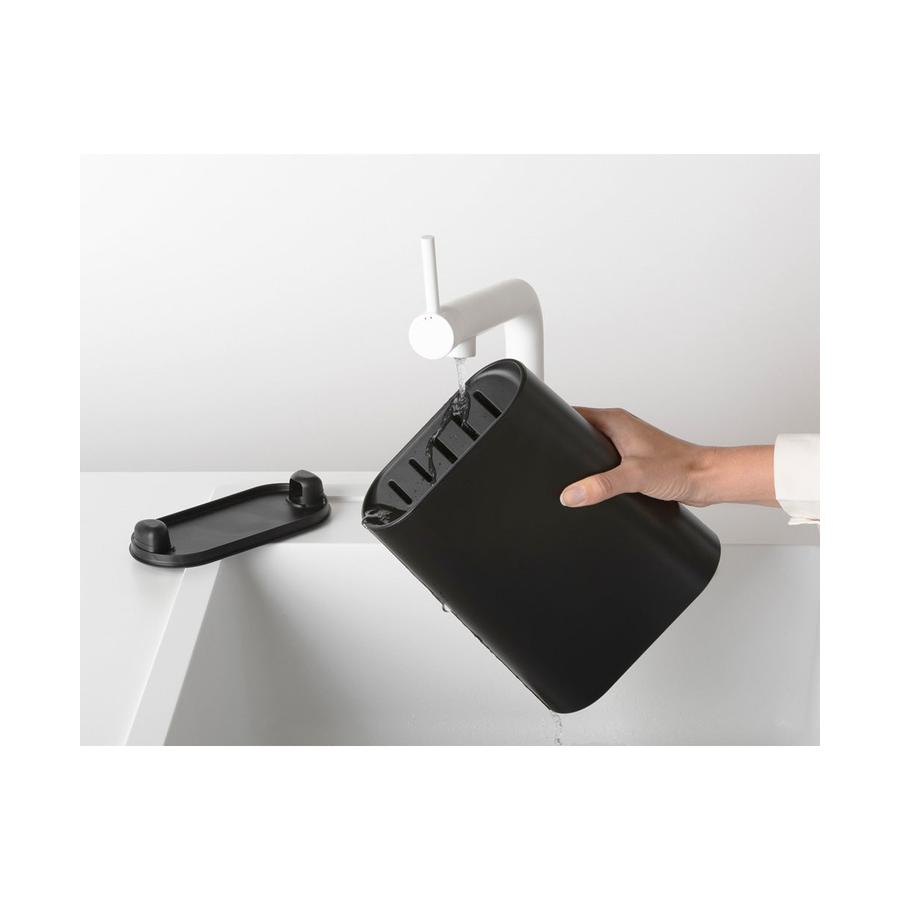 Brabantia Tasty+ Knife Block Plus Knives Dark Grey Dark Grey