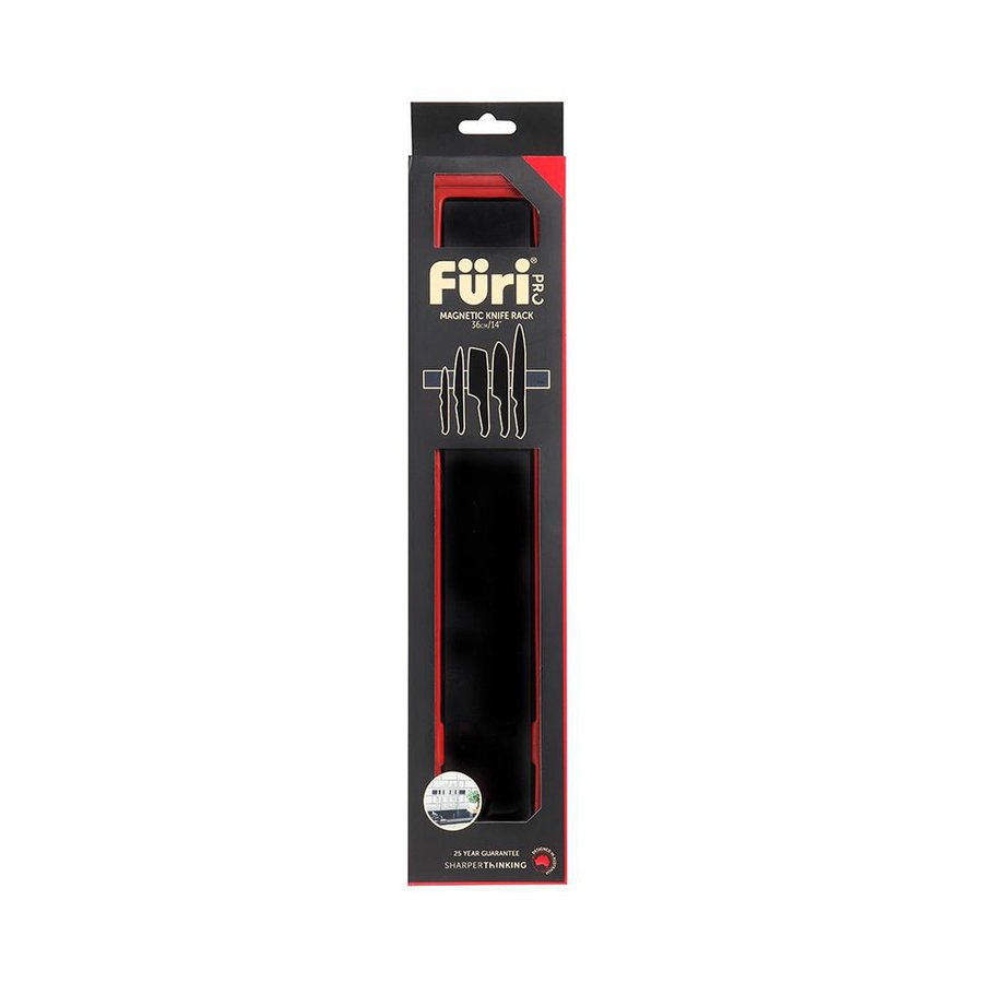 Furi Pro 36cm Magnetic Wall Rack Black Black