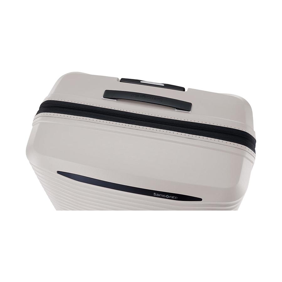 Samsonite Upscape 81cm Hardside Checked Suitcase Stone Grey Stone Grey