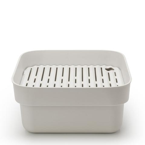 Brabantia Washing Up Bowl with Drying Tray Light Grey