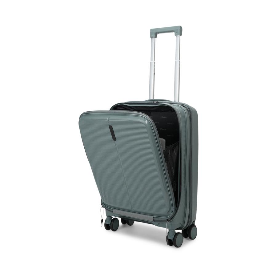 Caselite Venture 57cm & 76cm Top Open Hardside Luggage Set Grey Green Grey Green