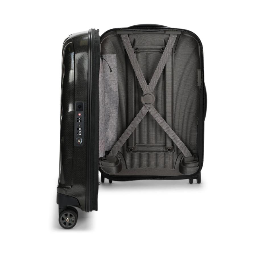 Samsonite C-Lite 55cm Exp CURV Carry-On Suitcase Black Black