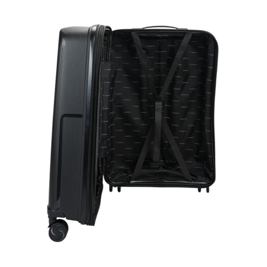 Caselite Aero 56cm & 65cm Hardside Luggage Set Black Black