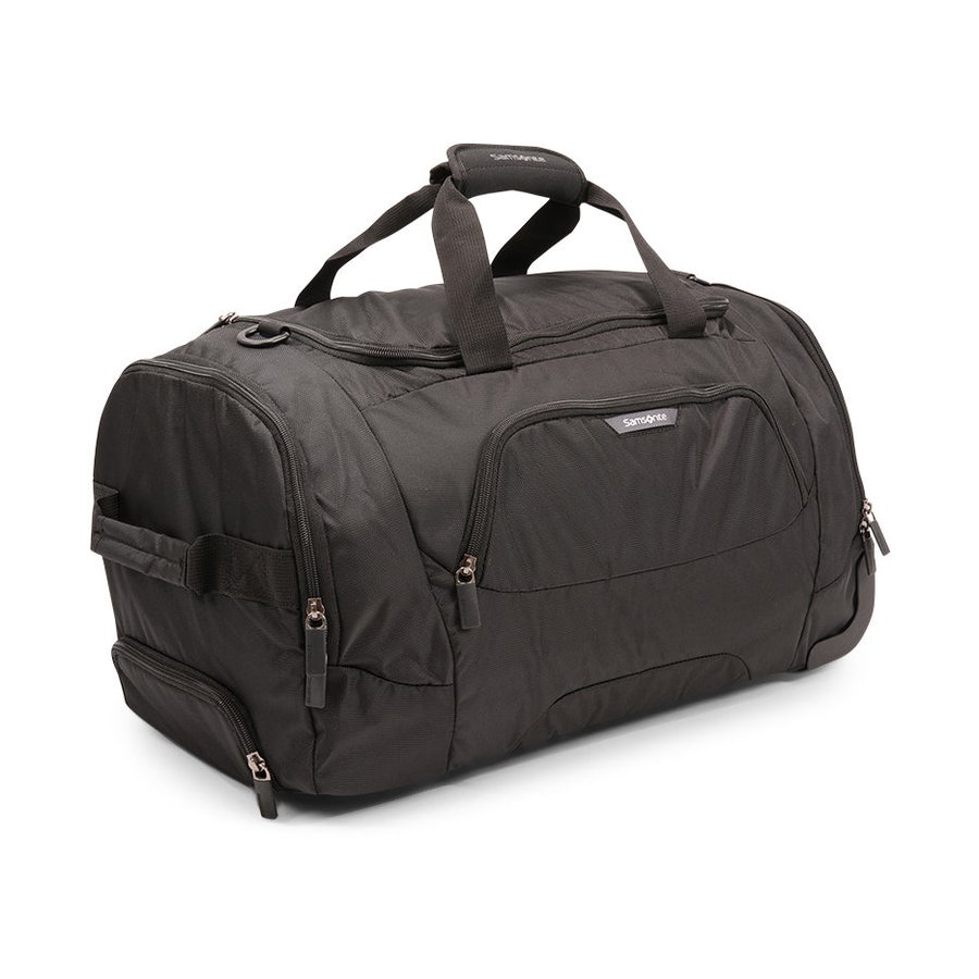 Samsonite Albi 55cm Wheeled Duffle Bag Black Black