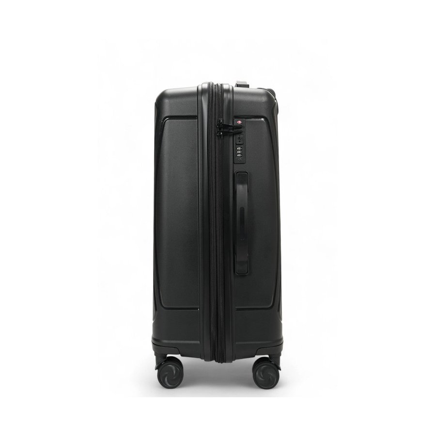 Caselite Quest 56cm & 65cm Hardside Luggage Set Black Black
