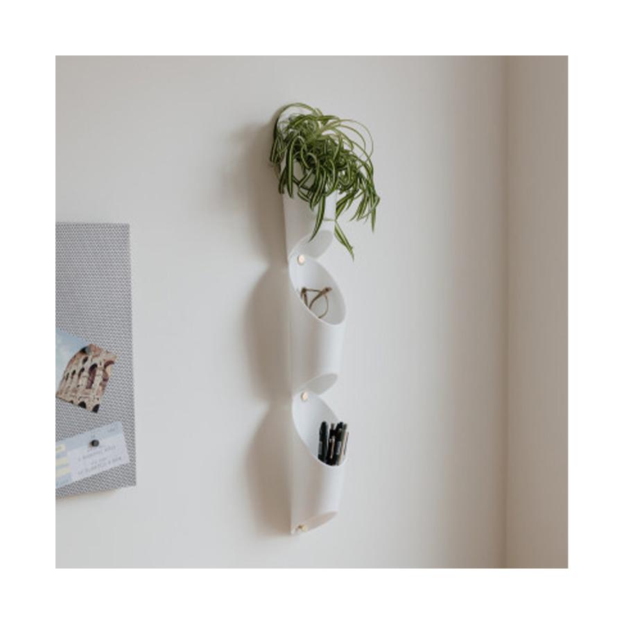 Umbra Floralink Wall Vessel White White