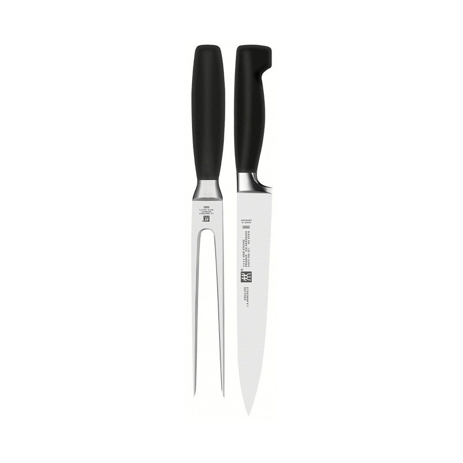 Zwilling Four Star Carving 2 Piece Set Black Black
