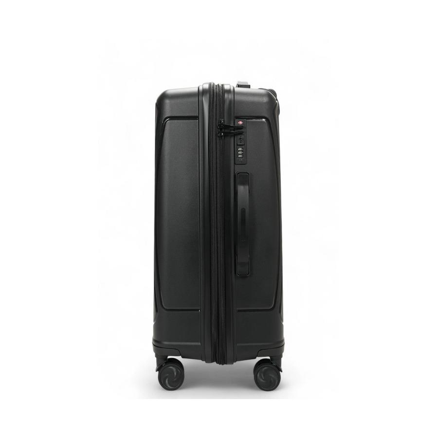 Nomad Quest 65cm Hardside Checked Suitcase Black Black