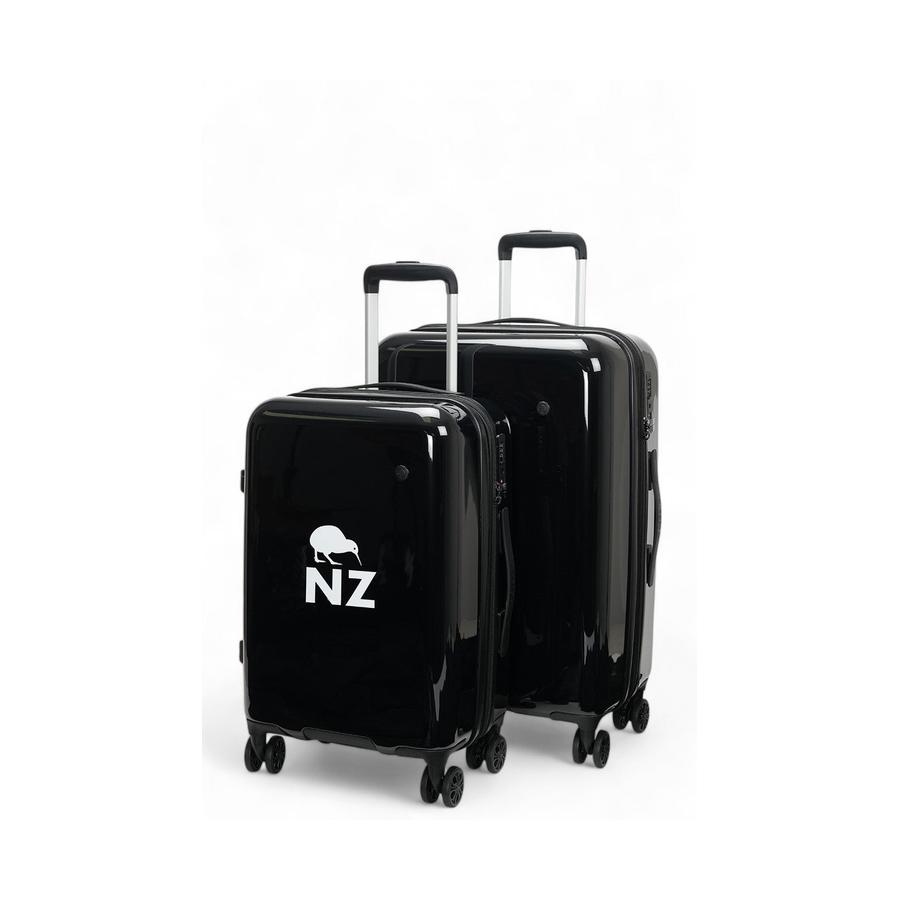 Caselite NZ Kiwi 56cm & 67cm Hardside Luggage Set Black Black