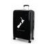 Caselite NZ Map 77cm Hardside Checked Suitcase Black