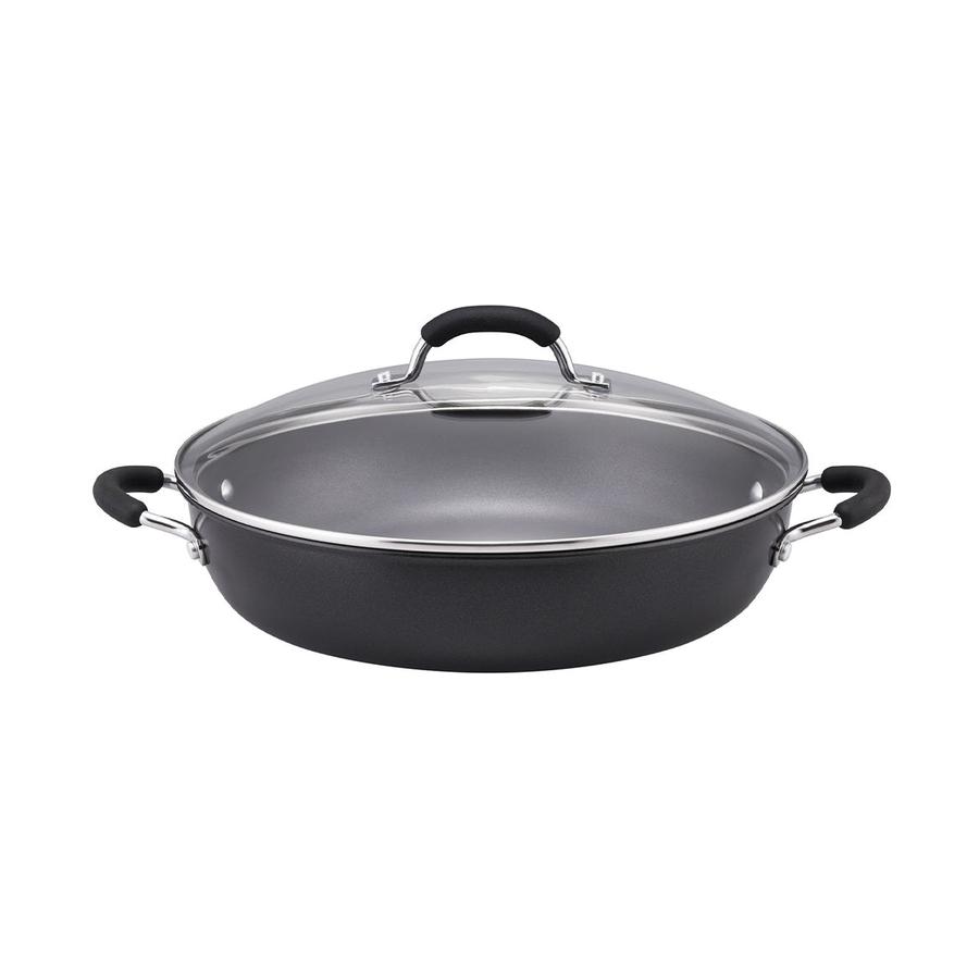 Raco Contemporary Non-Stick Induction 32cm/5.2L Covered Risotto Black Black