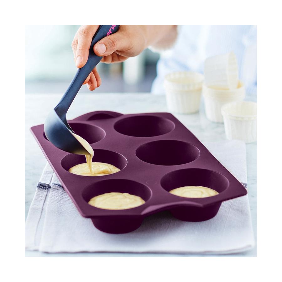 Tupperware Tupcakes Silicone Cupcake Mould Purple Purple