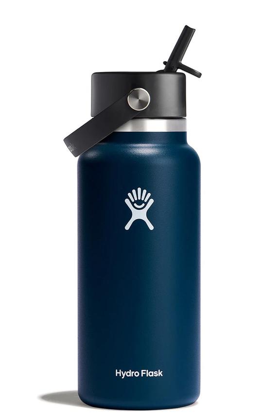 Hydro Flask 32oz (946ml) Wide Mouth w/ Flex Straw Cap Indigo
