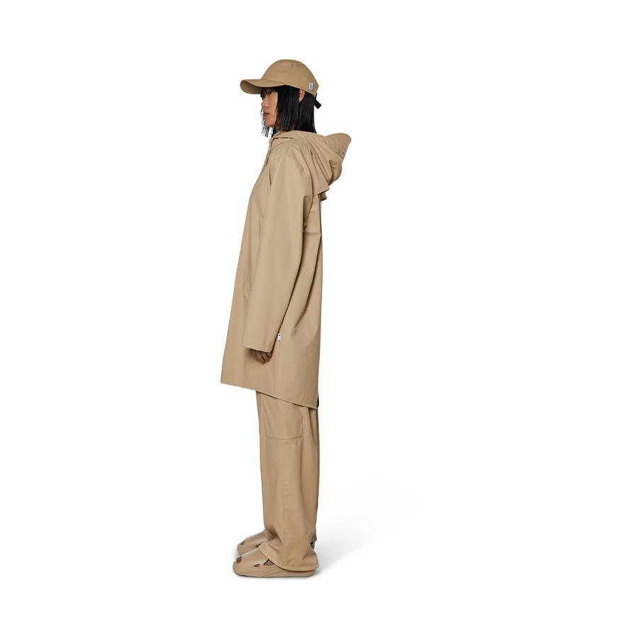 Rains Long Jacket Sand Default Title