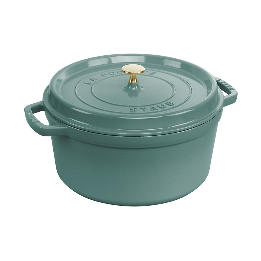 Staub 24cm (3.8L) Round Cocotte Eucalyptus Eucalyptus