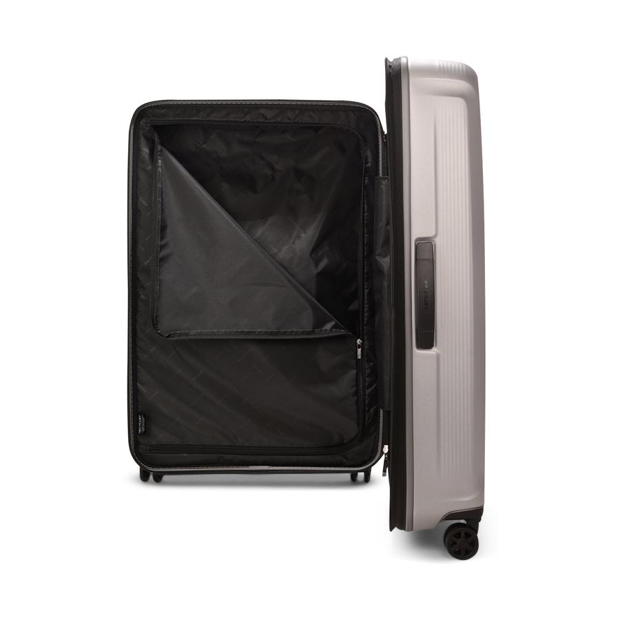 Samsonite Nuon 81cm Hardside Checked Suitcase Matte Silver Matte Silver