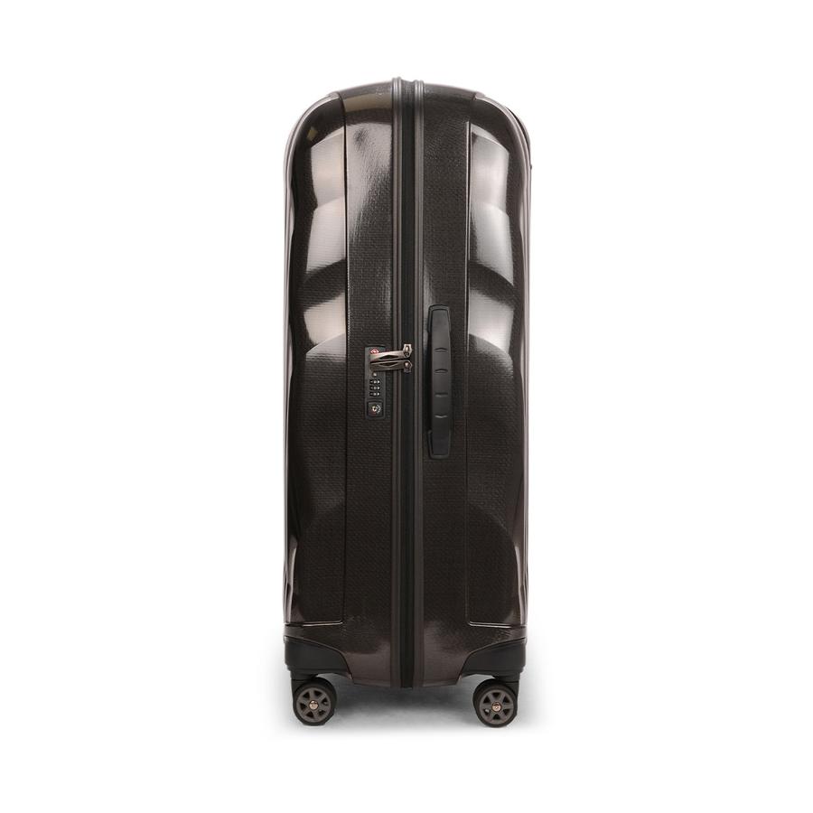 Samsonite C-Lite 81cm CURV Checked Suitcase Black Black