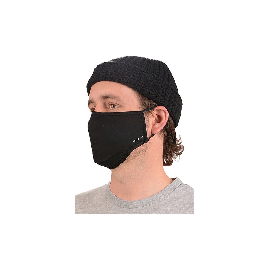 Explorer Face Mask - 3 Pack Black Black