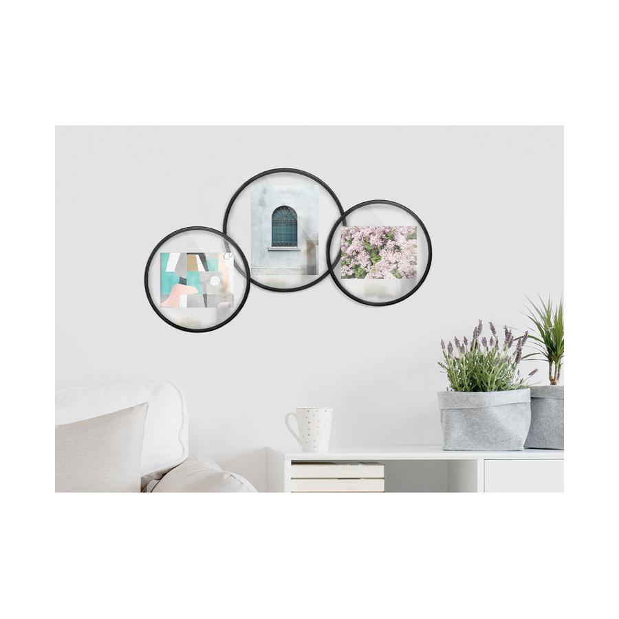 Umbra Infinity Floating Round Picture Frame - 13cm x 18cm Black Black