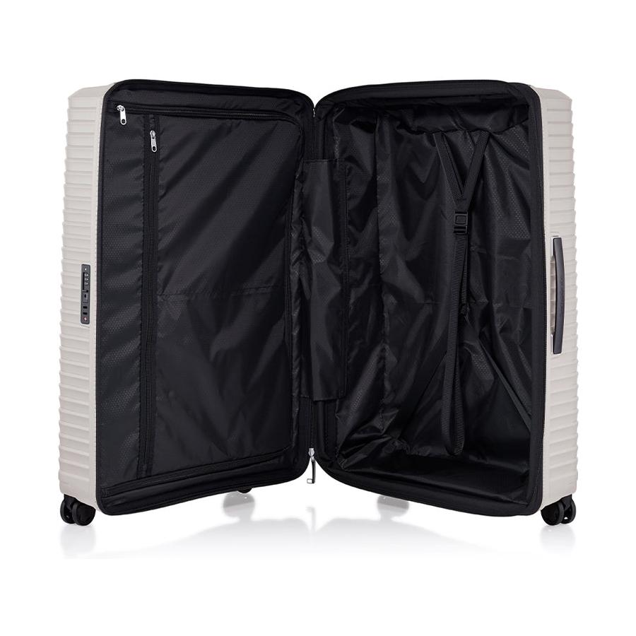 Samsonite Upscape 81cm Hardside Checked Suitcase Stone Grey Stone Grey