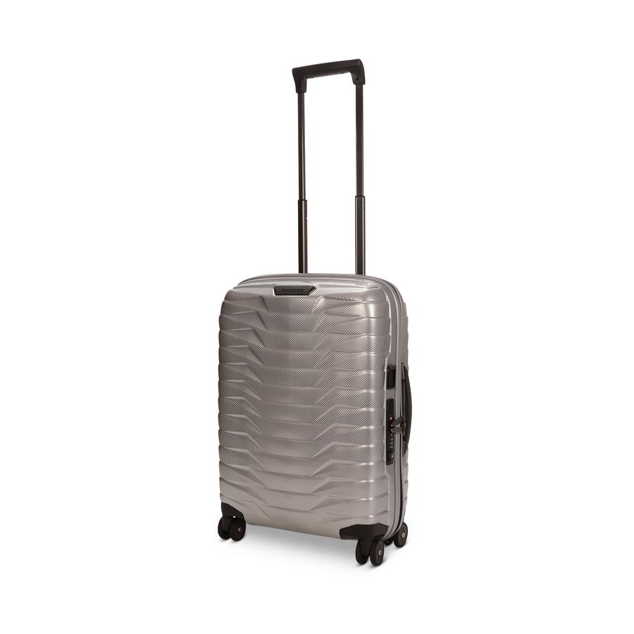 Samsonite Proxis 55cm Hardside Carry-On Suitcase Silver Silver