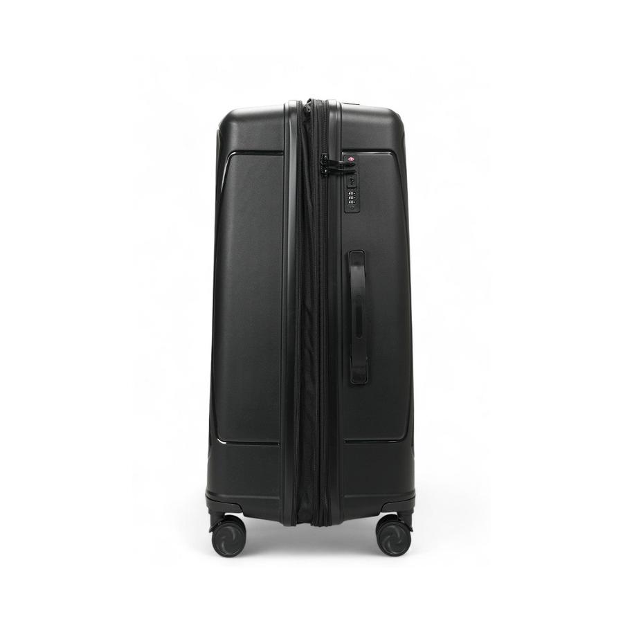 Caselite Quest 75cm Hardside Checked Suitcase Black Black