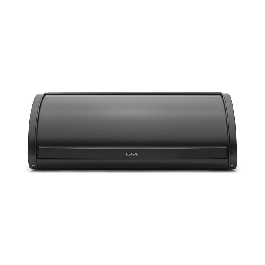 Brabantia Roll Top Large Bread Bin Matte Black Matte Black