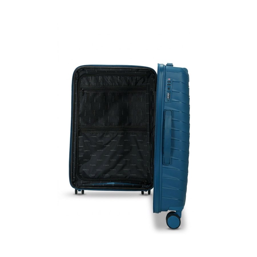 Caselite Expedition 65cm Hardside Checked Suitcase Lake Blue Lake Blue