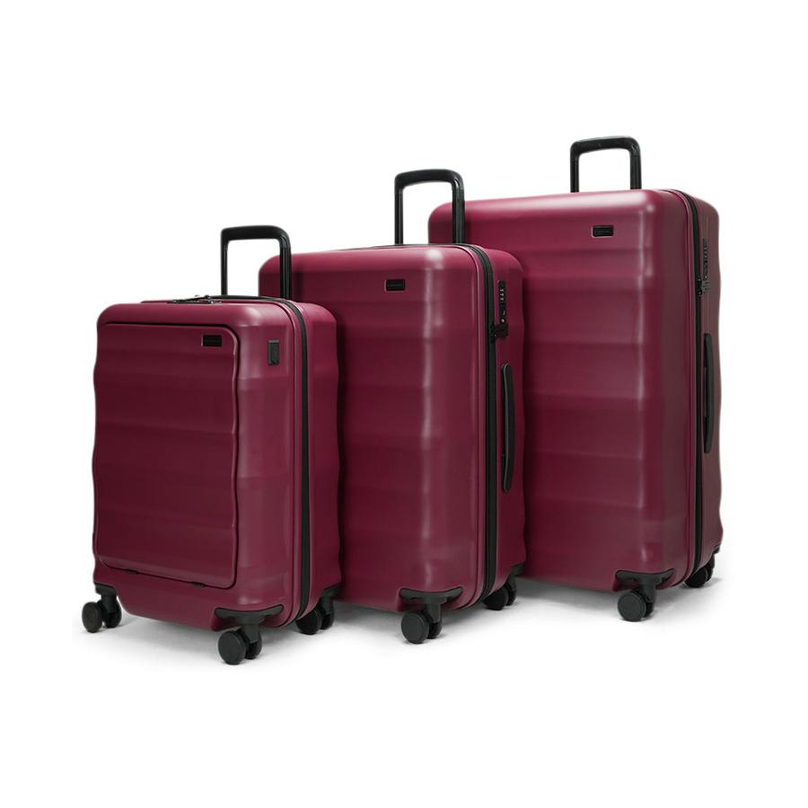 Explorer Luna-Air 55cm Front Access, 63cm & 74cm Hardside Luggage Set Merlot Merlot