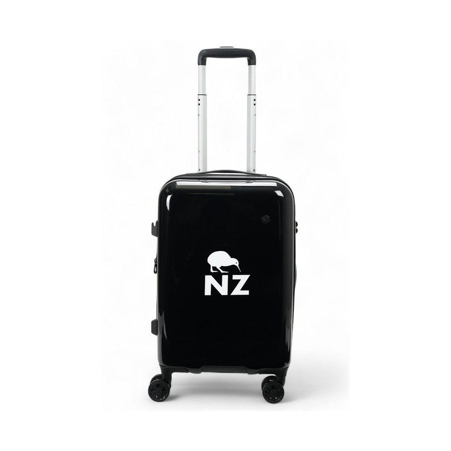 Caselite NZ Kiwi 56cm Hardside Carry-On Suitcase Black Black