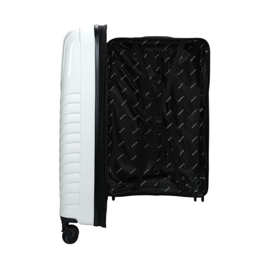 Nomad Journey 75cm Hardside Checked Suitcase White White