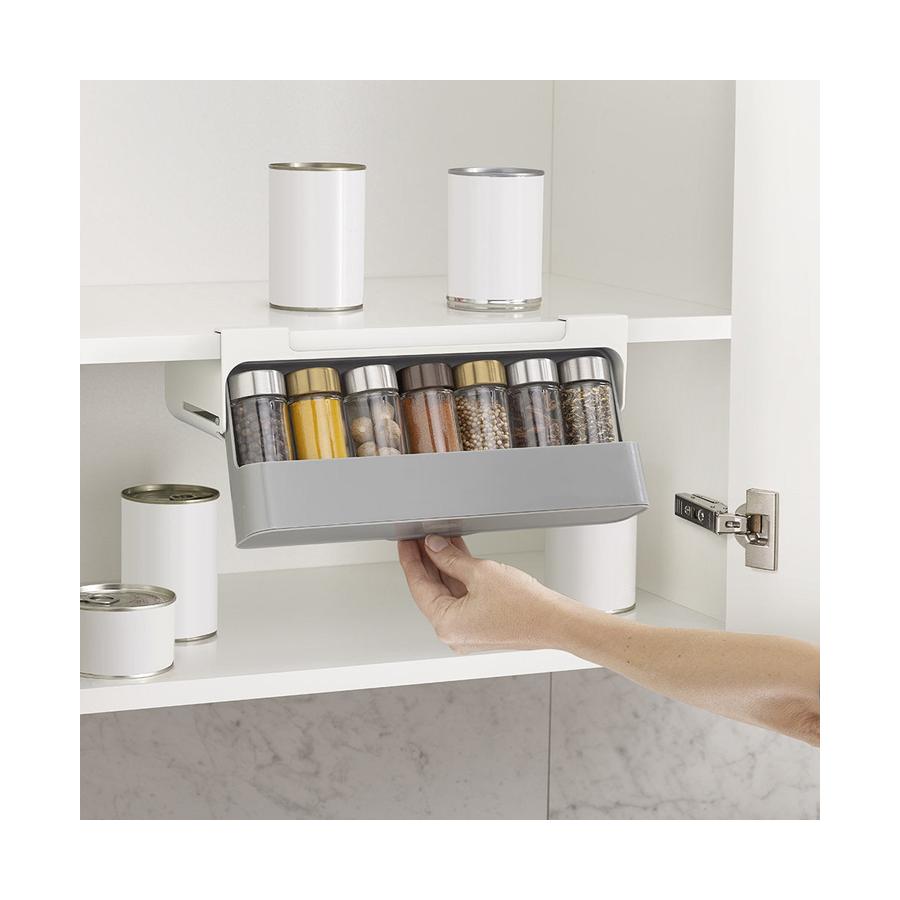 Joseph Joseph CupboardStore Under-Shelf Spice Rack White White