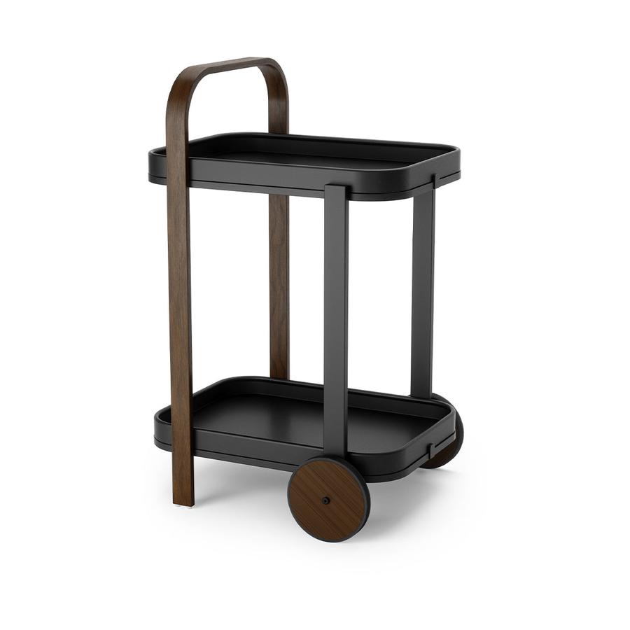 Umbra Bellwood Bar Serving Cart Black/Walnut Black/Walnut